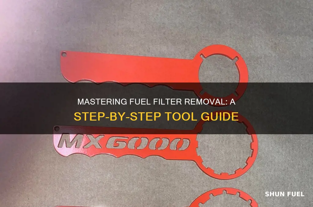 how to use fuel filter removal tool