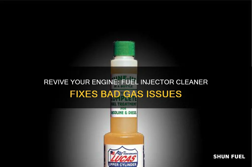 how to use fuel injector cleaner for bad gas