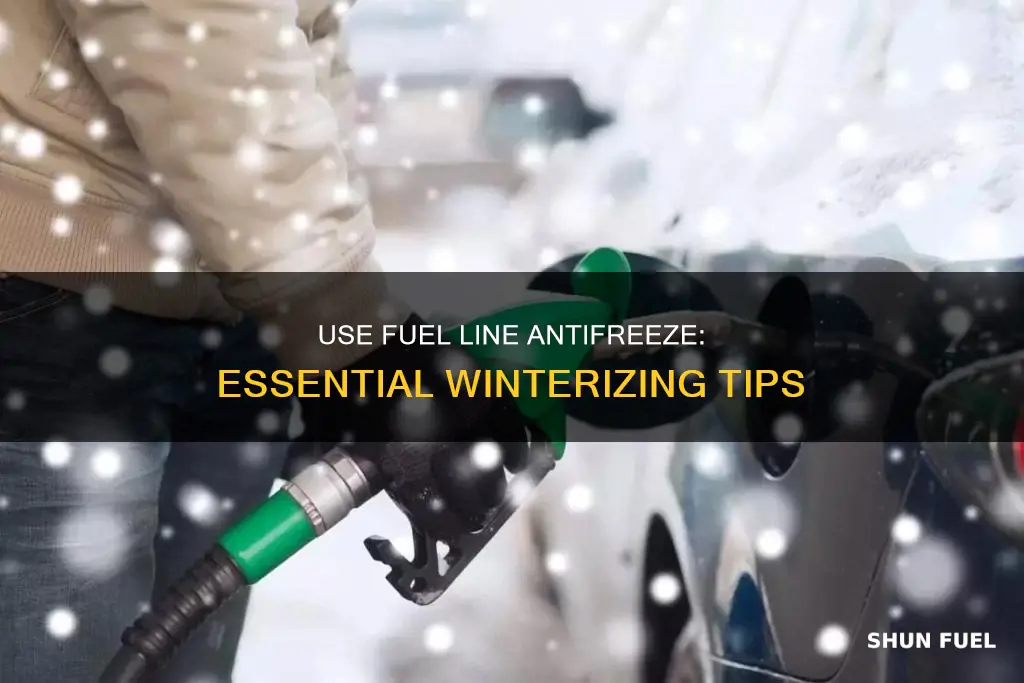 how to use fuel line antifreeze