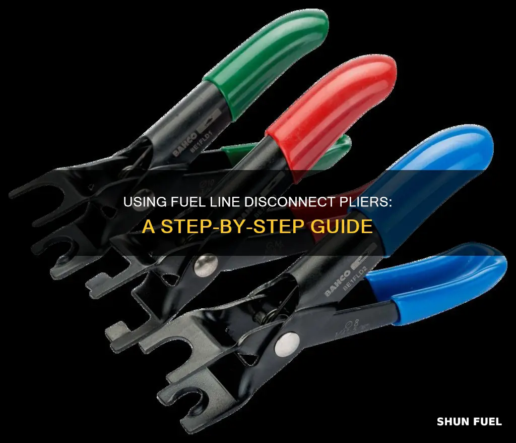 how to use fuel line disconnect pliers