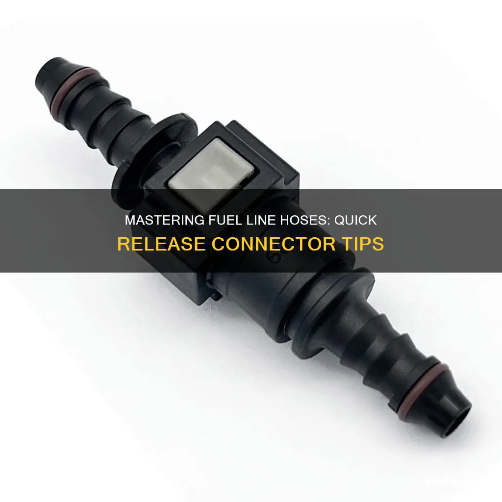 how to use fuel line hose quick release connector