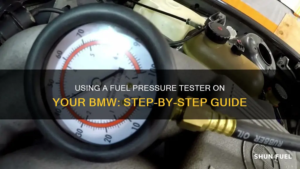 how to use fuel pressure tester on bmw