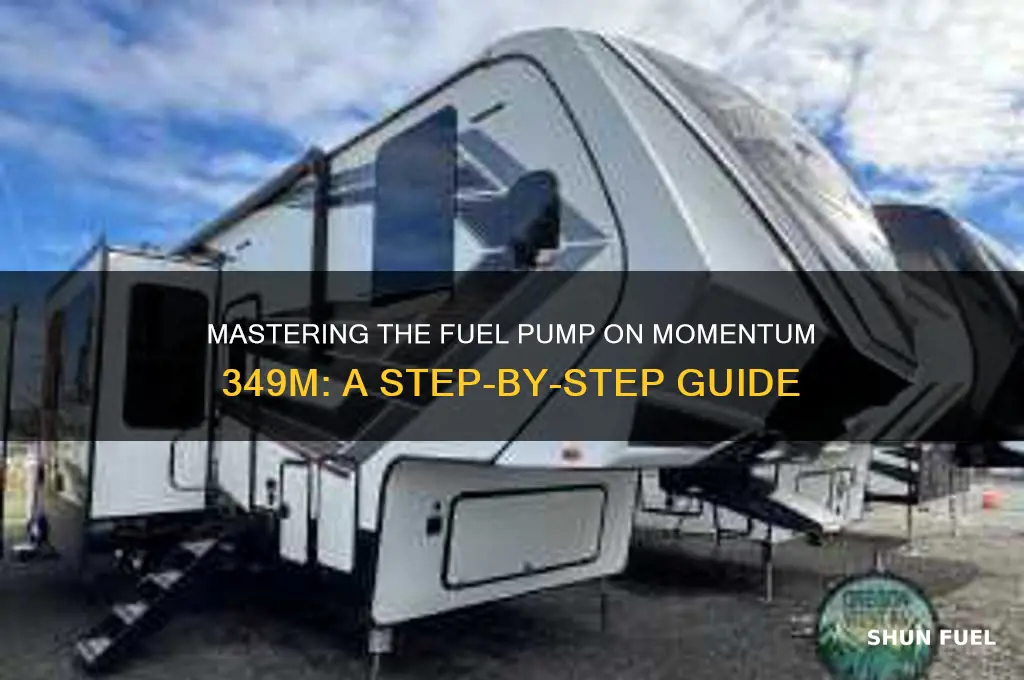 how to use fuel pump on momentum 349m