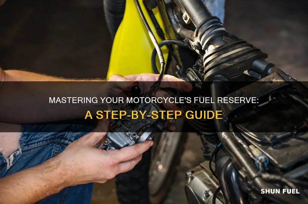 how to use fuel reserve on motorcycle