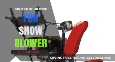 Maximize Snow Blower Performance: Fuel Stabilizer Usage Guide