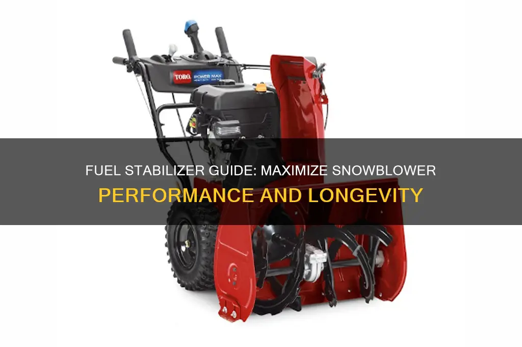 how to use fuel stabilizer in snowblower
