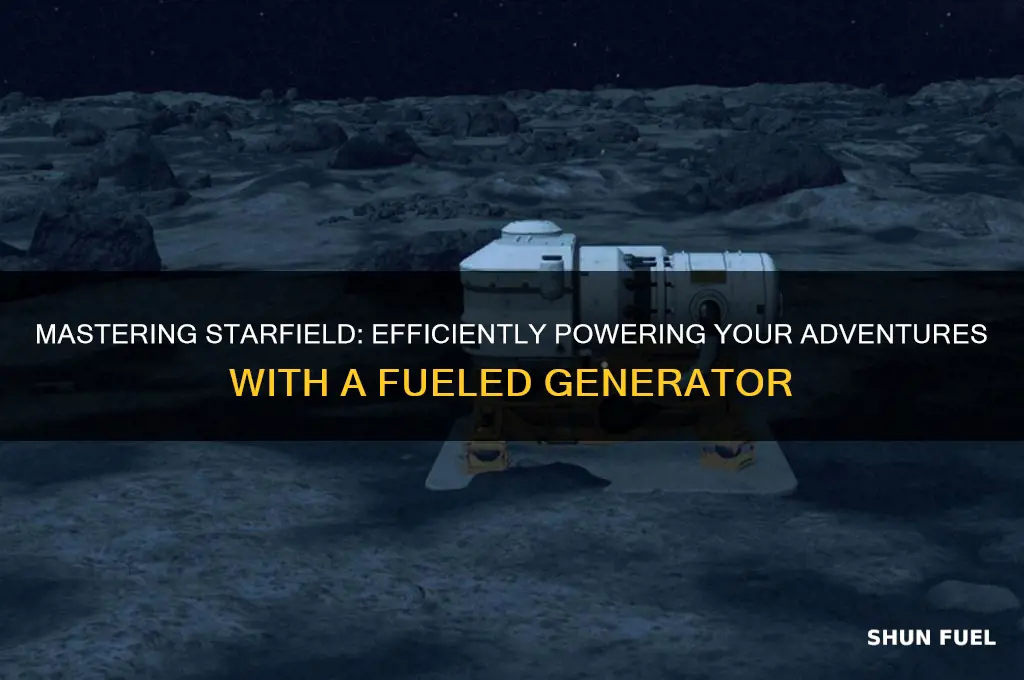 how to use fueled generator starfield