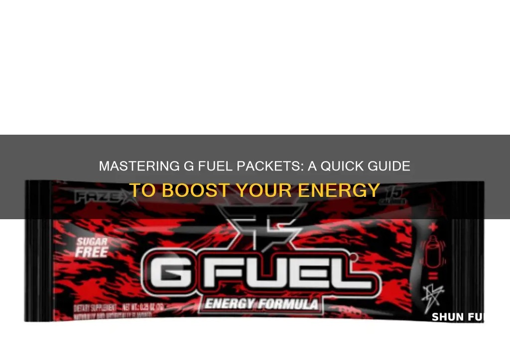 how to use g fuel packets