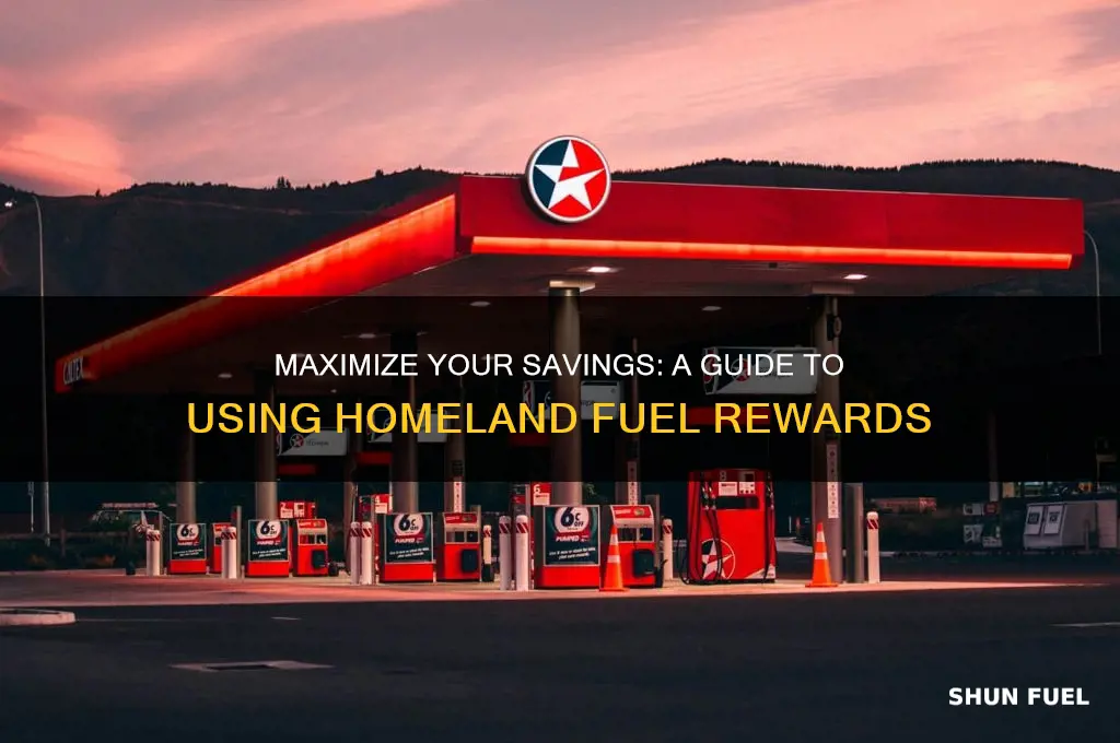 how to use homeland fuel rewards