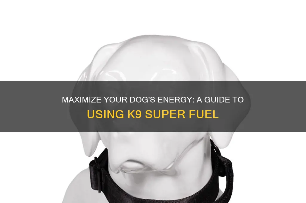 how to use k9 super fuel