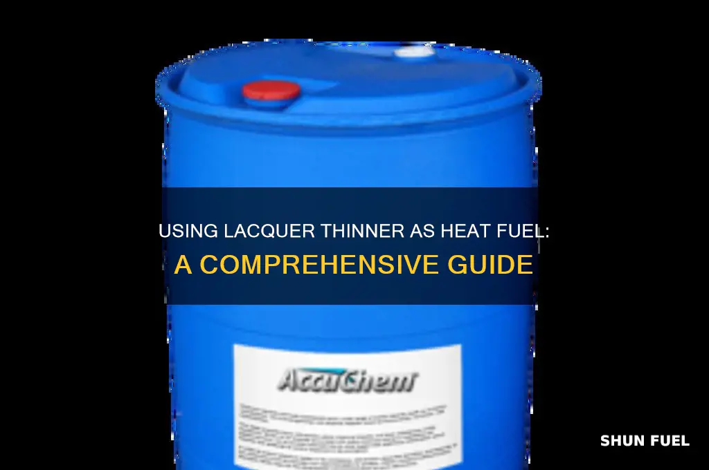 how to use laquer thinner as a heat fuel