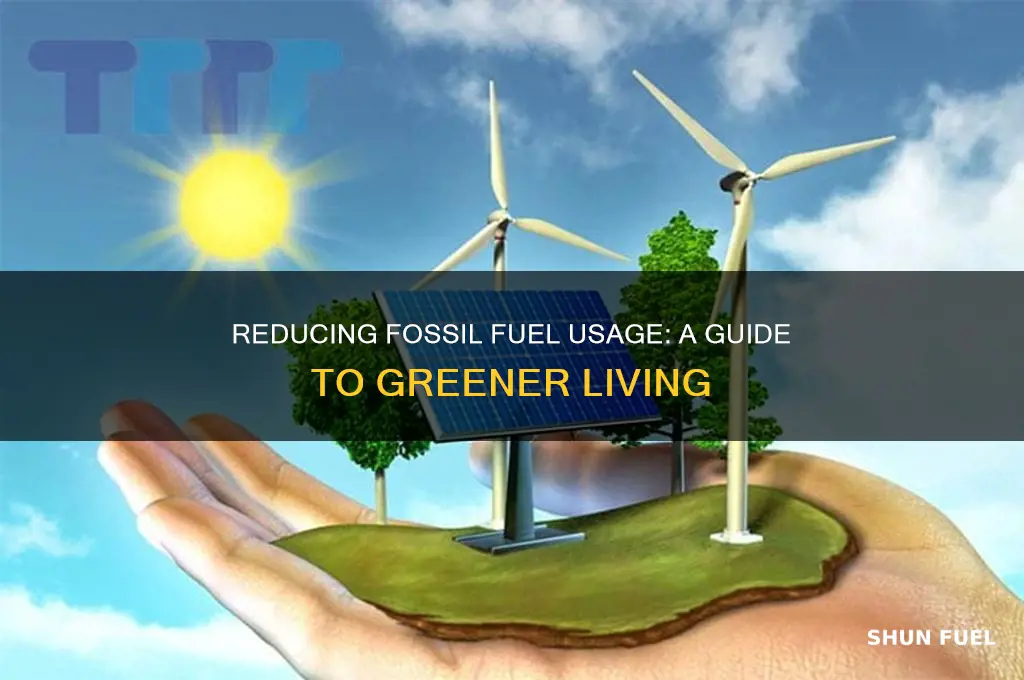how to use less fossil fuels