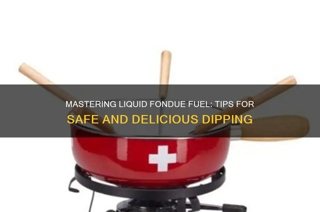 how to use liquid fondue fuel