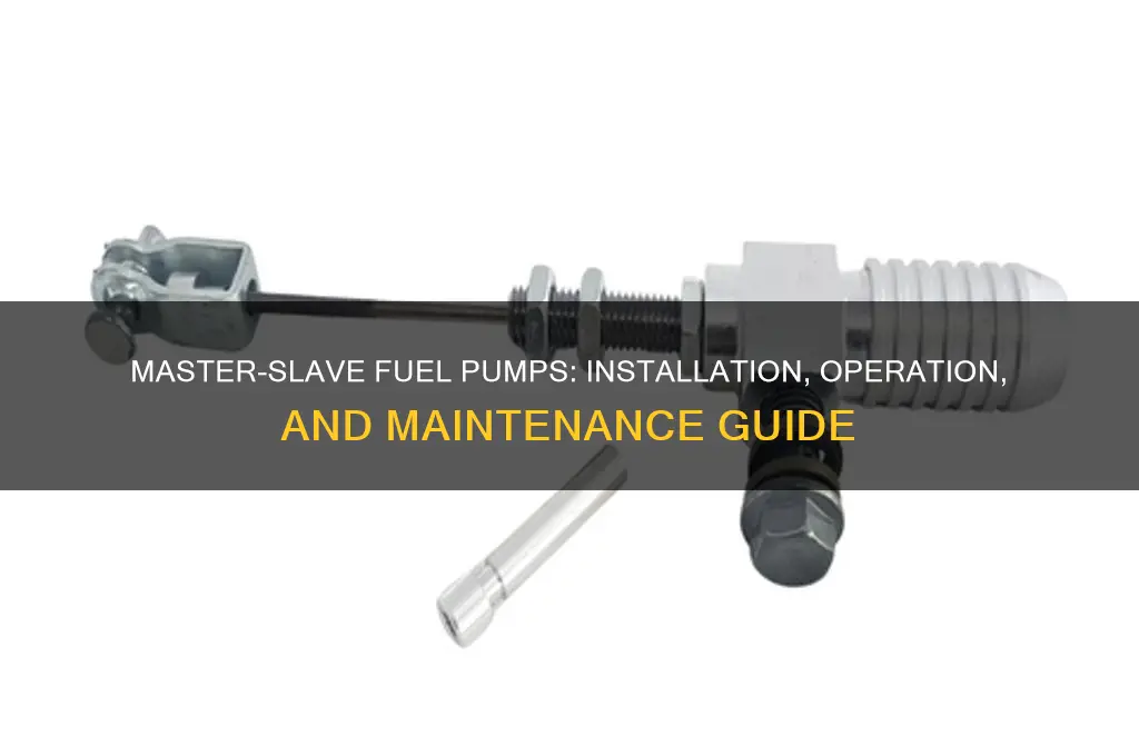 how to use master slave fuel pumps