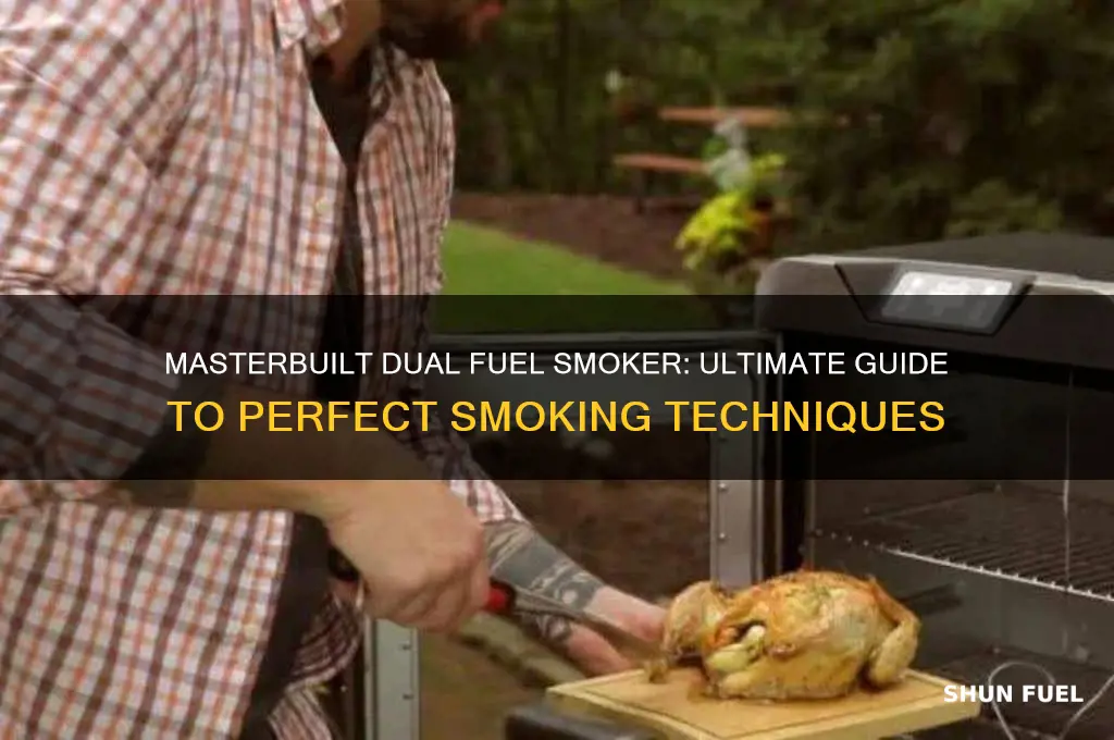 how to use masterbuilt dual fuel smoker
