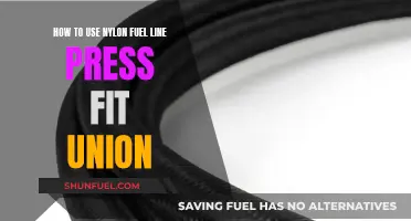 Press Fit Union: Using Nylon Fuel Line Connections