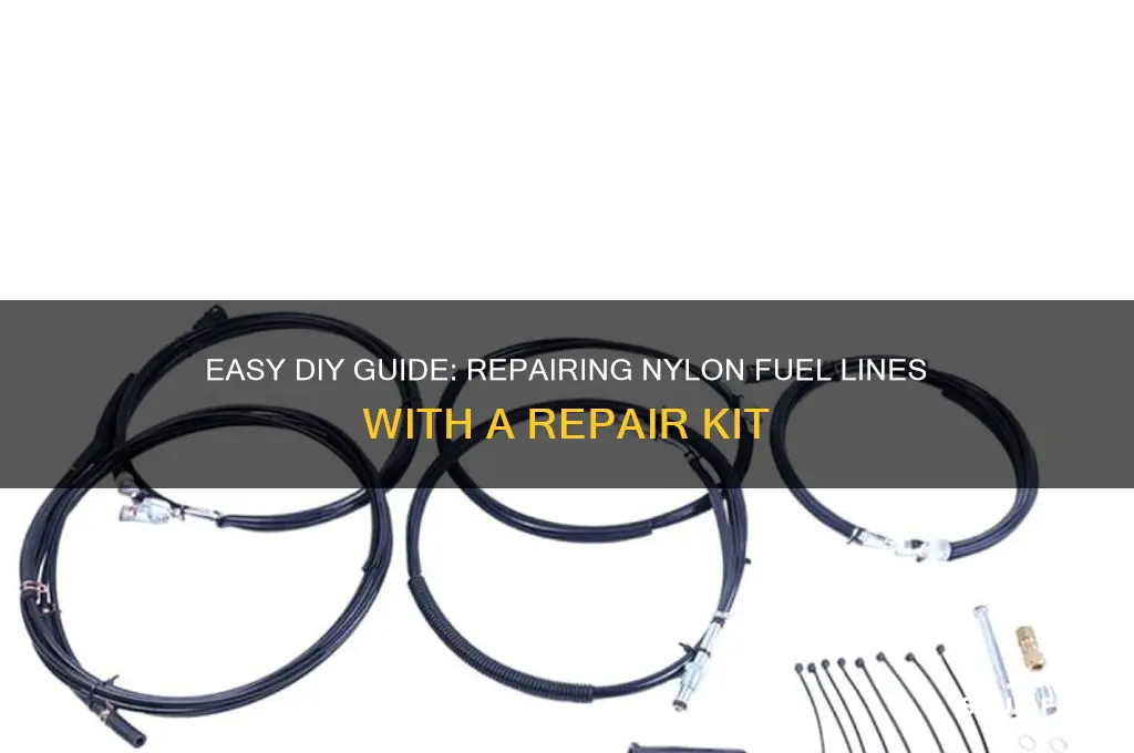 how to use nylon fuel line repair kit
