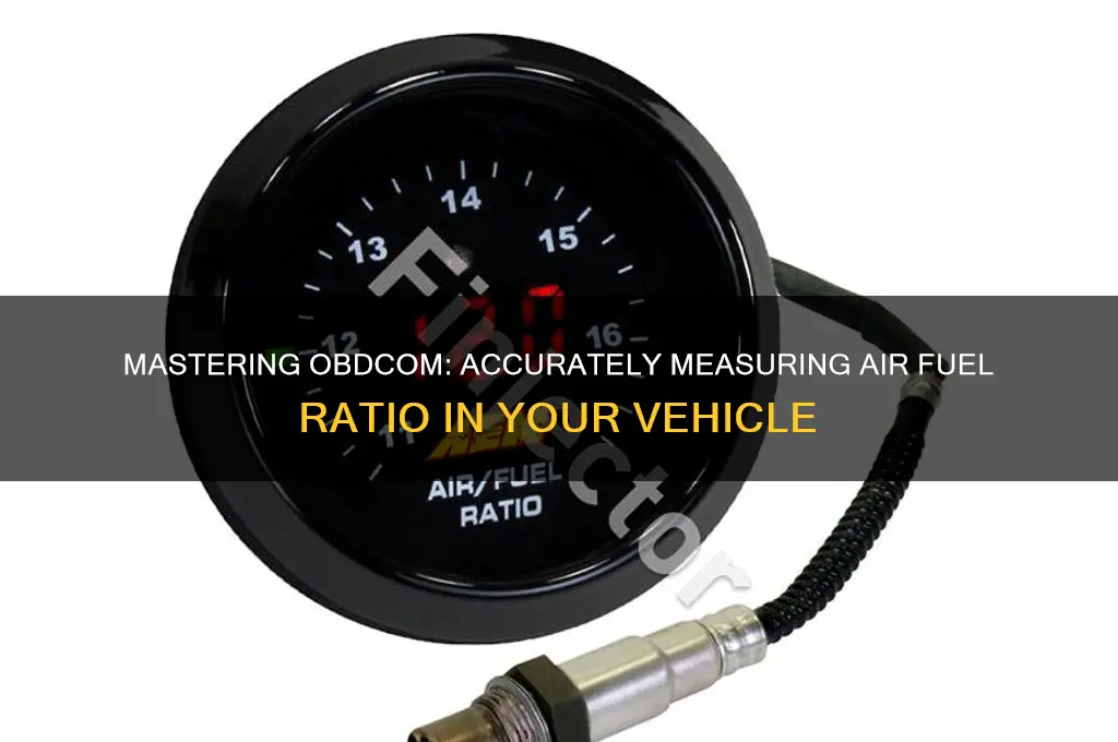 how to use obdcom to determine air fuel ratio