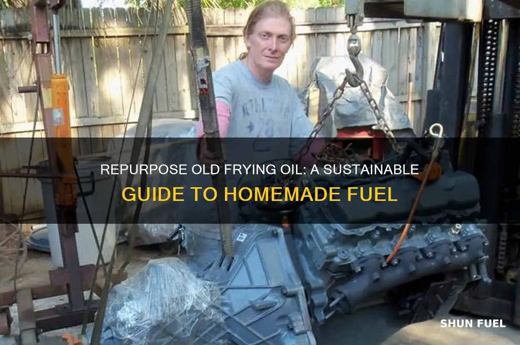 how to use old frying oil as fuel