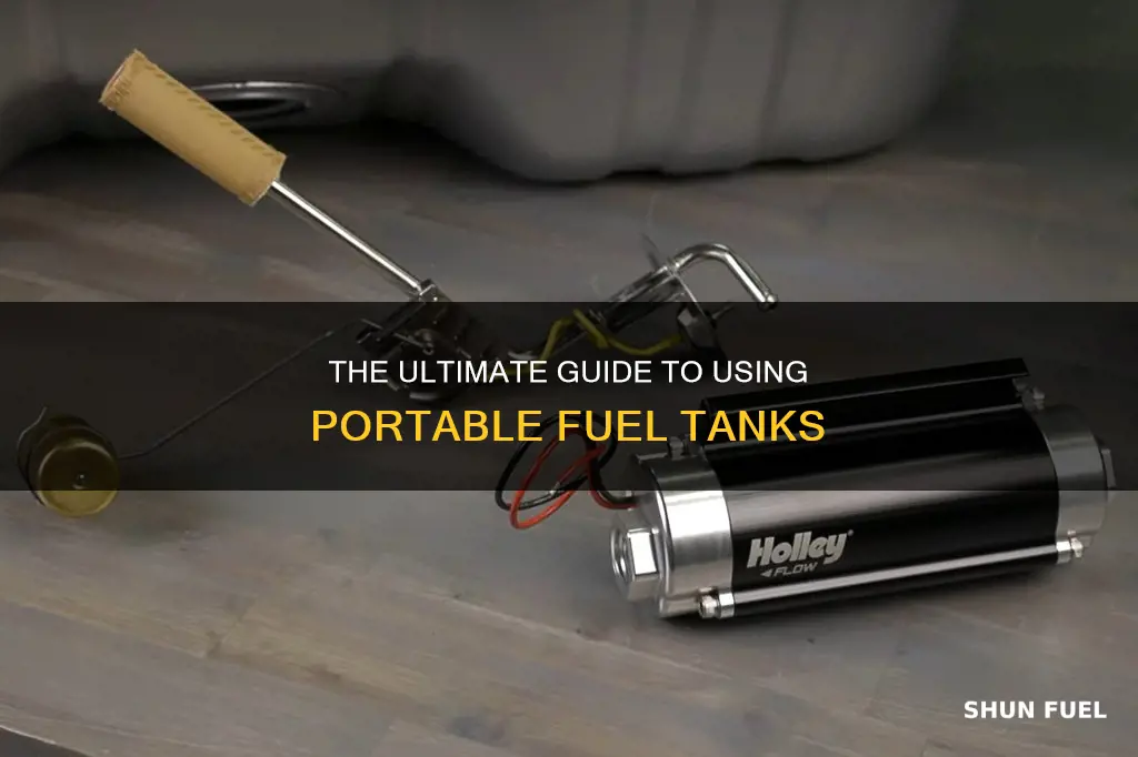 how to use portable fuel tank