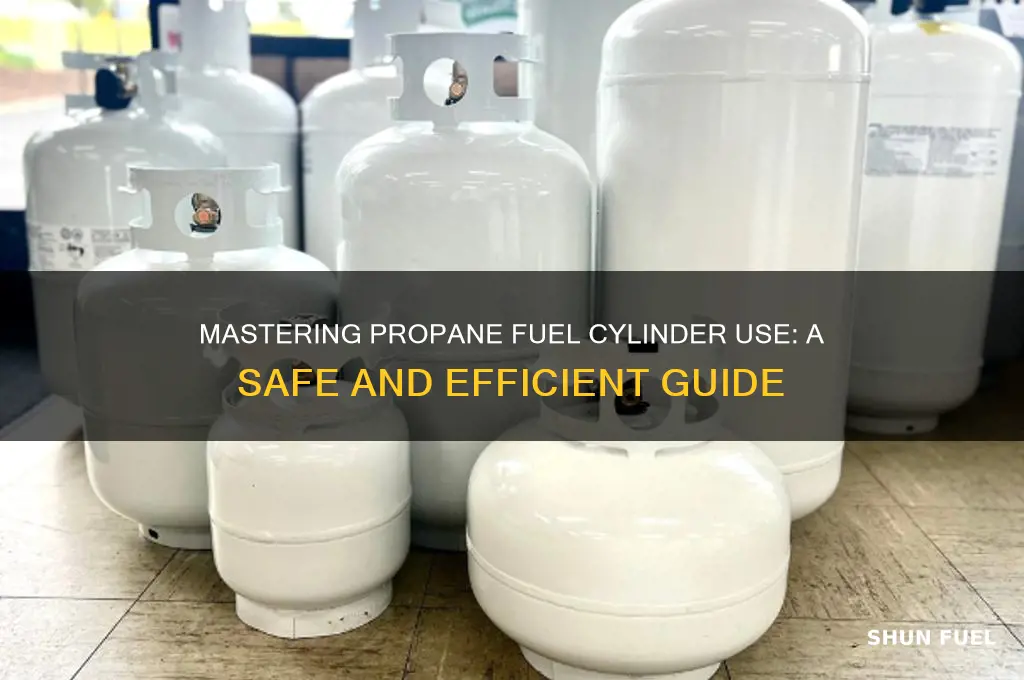 how to use propane fuel cylinder