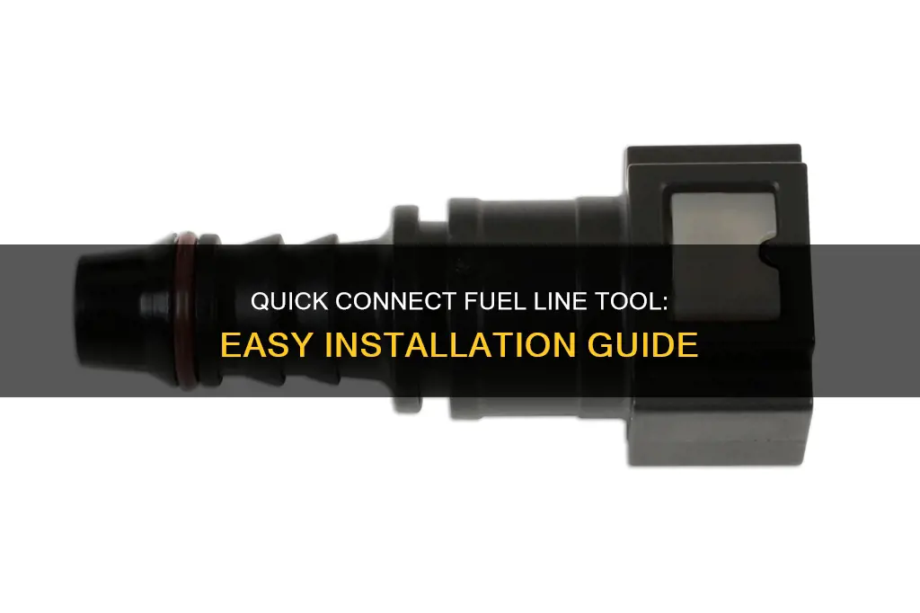 how to use quick connect fuel line tool