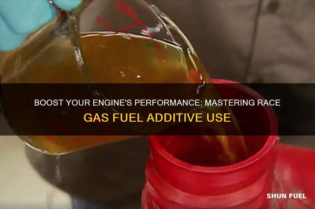 how to use race gas fuel additive