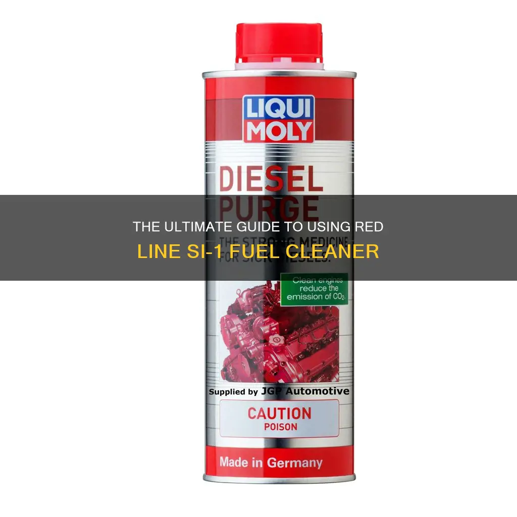 how to use red line complete si-1 fuel system cleaner