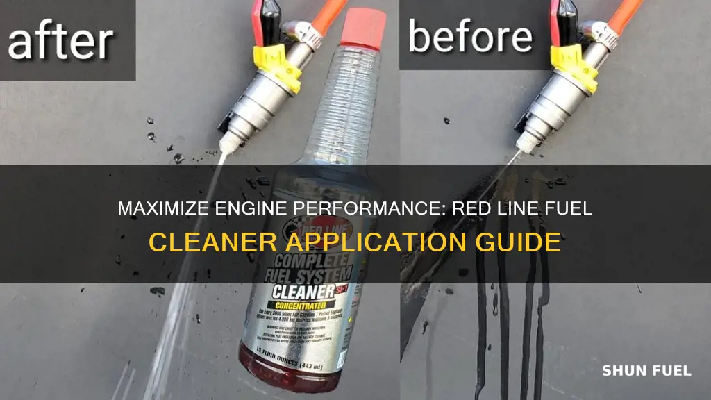 how to use red line fuel cleaner