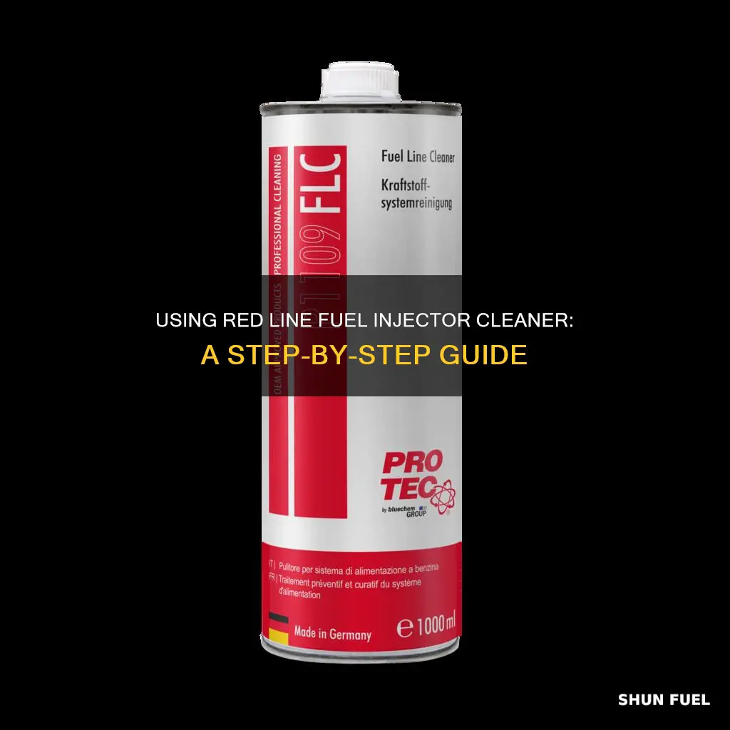how to use red line fuel injector cleaner