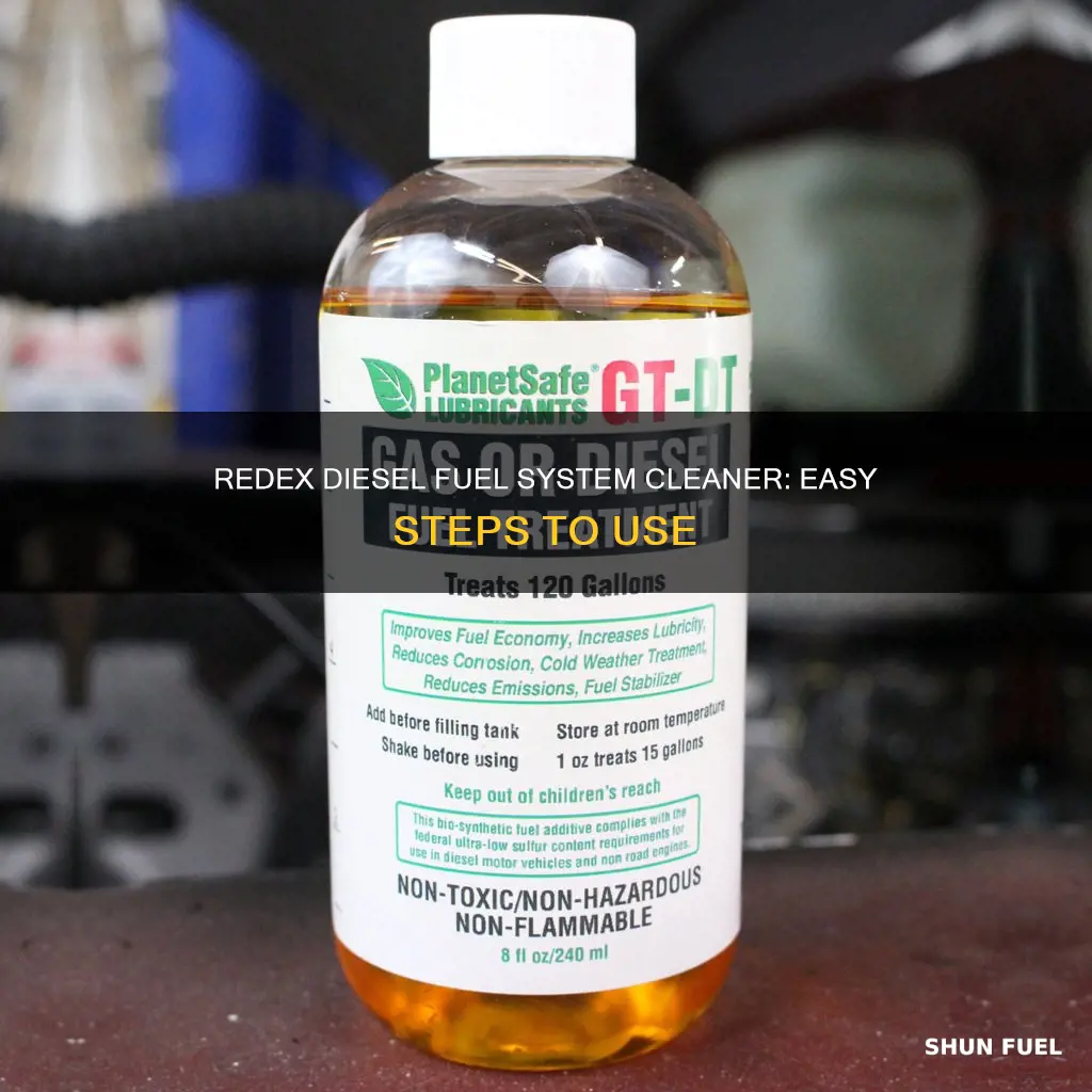 how to use redex diesel fuel system cleaner