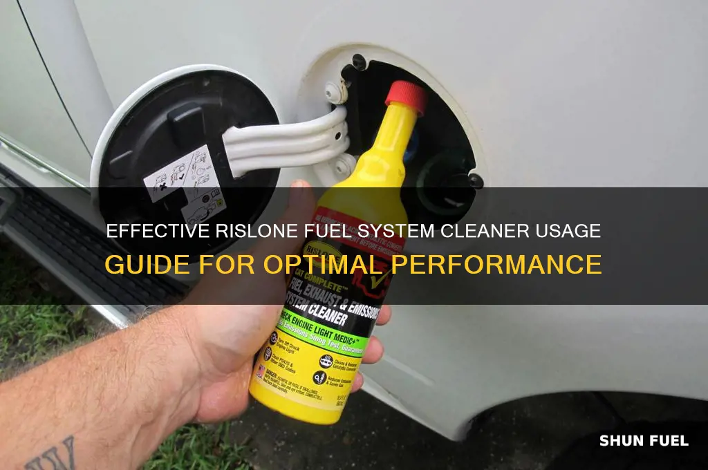 how to use rislone fuel system cleaner