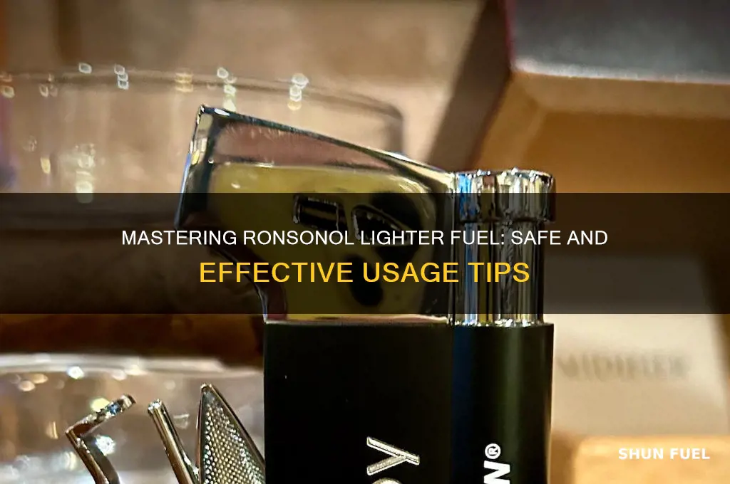 how to use ronsonol lighter fuel