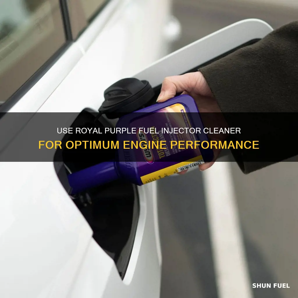 how to use royal purple fuel injector cleaner