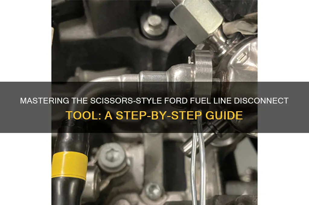 how to use scissors style ford fuel line disconnect tool