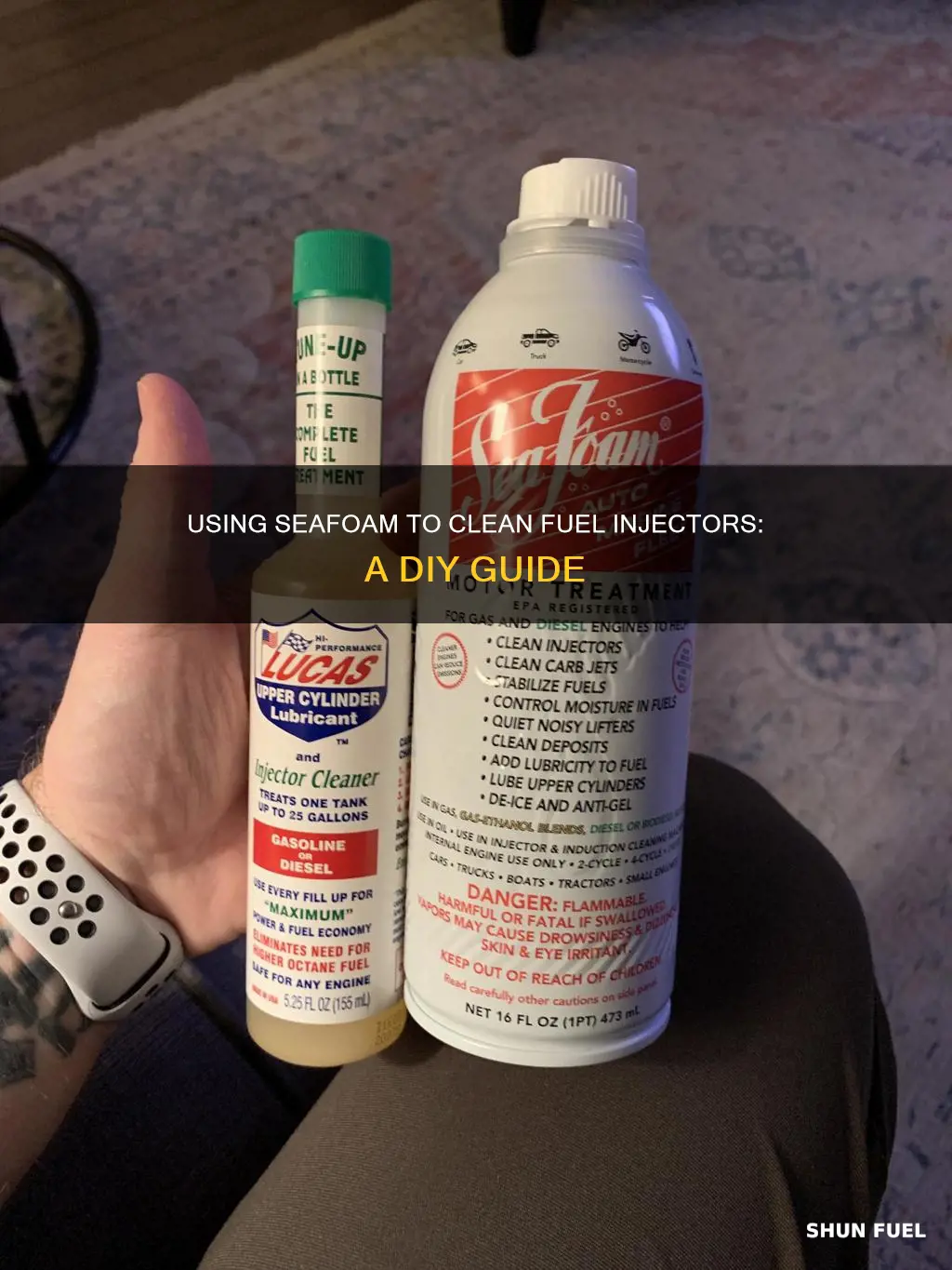 how to use seafoam for fuel injectors