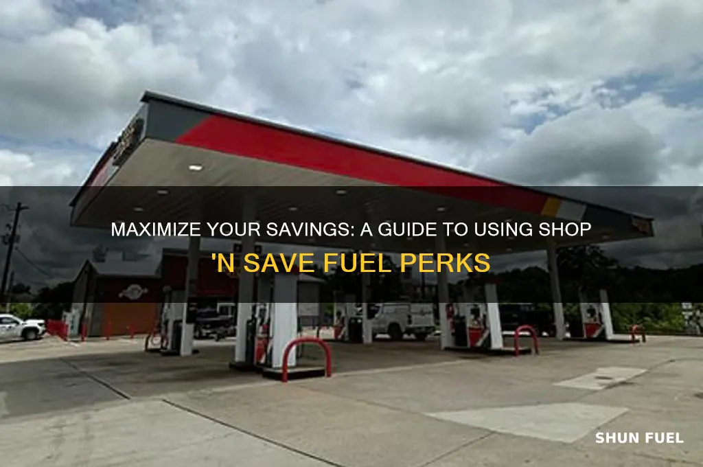 how to use shop n save fuel perks