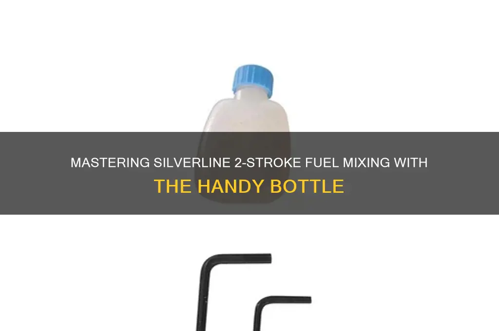 how to use silverline 2 stroke fuel mixing bottle