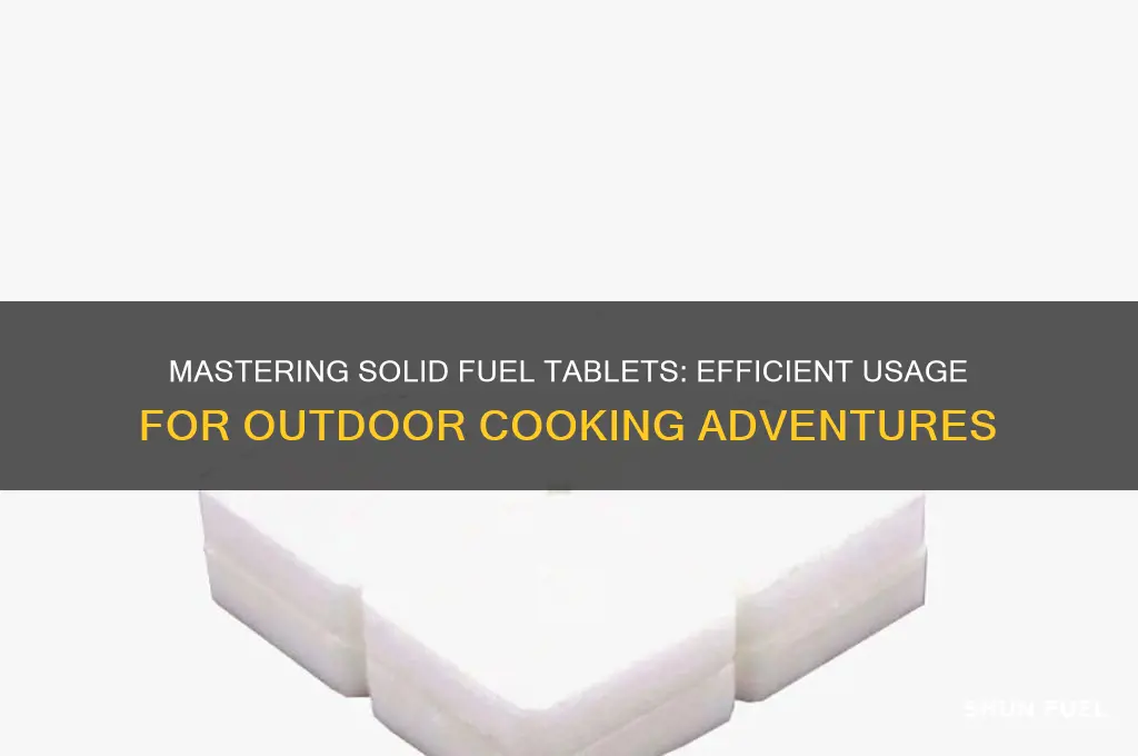 how to use solid fuel tablets
