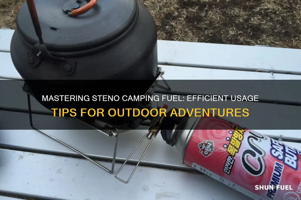 how to use steno camping fuel