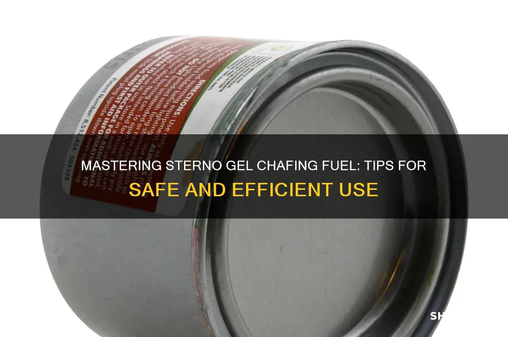 how to use sterno gel chafing fuel