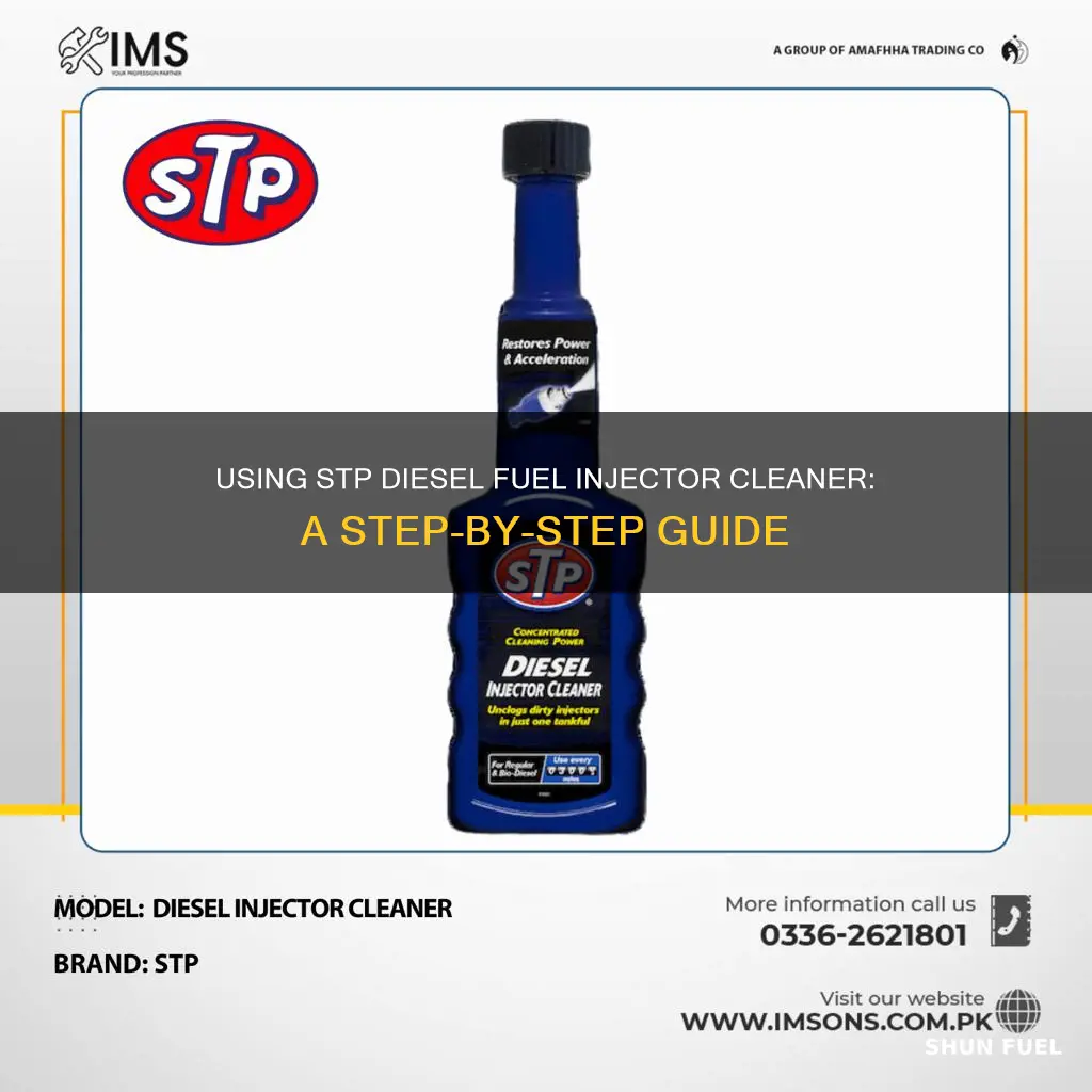 how to use stp diesel fuel injector cleaner