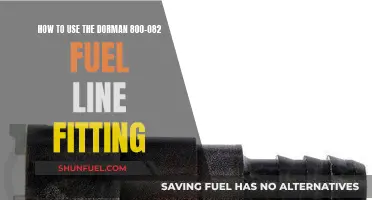 Using the Dorman 800-082 Fuel Line Fitting: A Step-by-Step Guide