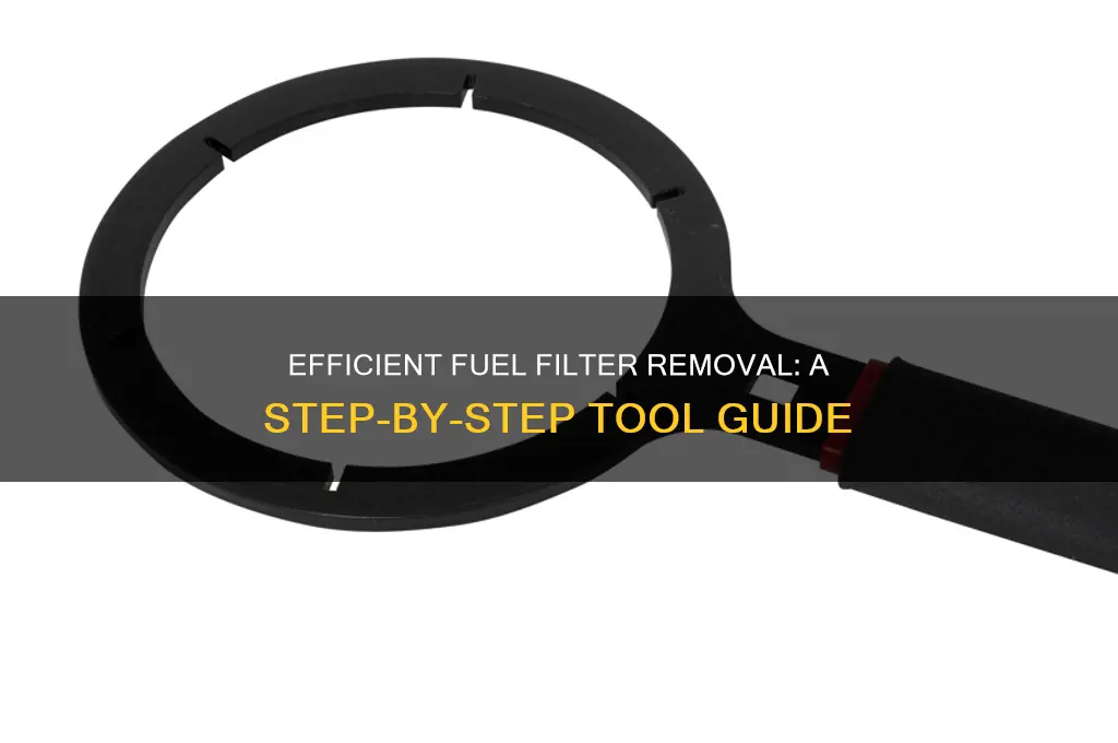how to use the fuel filter removal tool
