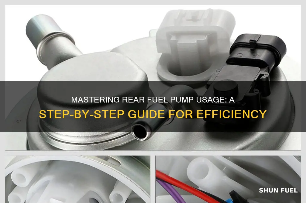 how to use the rear fuel pump
