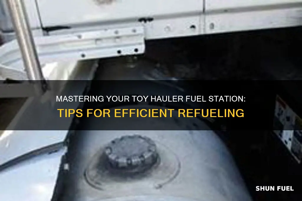 how to use toy hauler fuel station