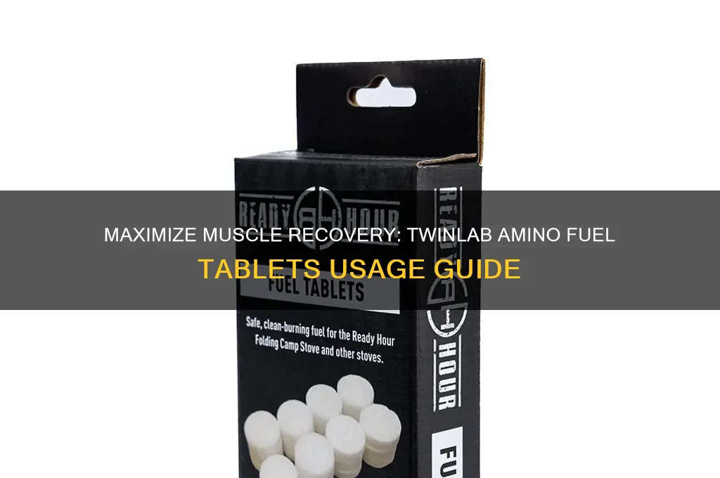 how to use twinlab amino fuel tablets