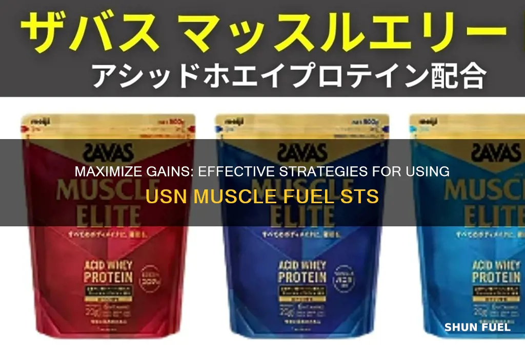 how to use usn muscle fuel sts