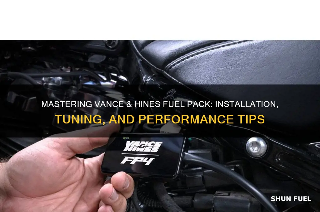 how to use vance and hines fuel pack