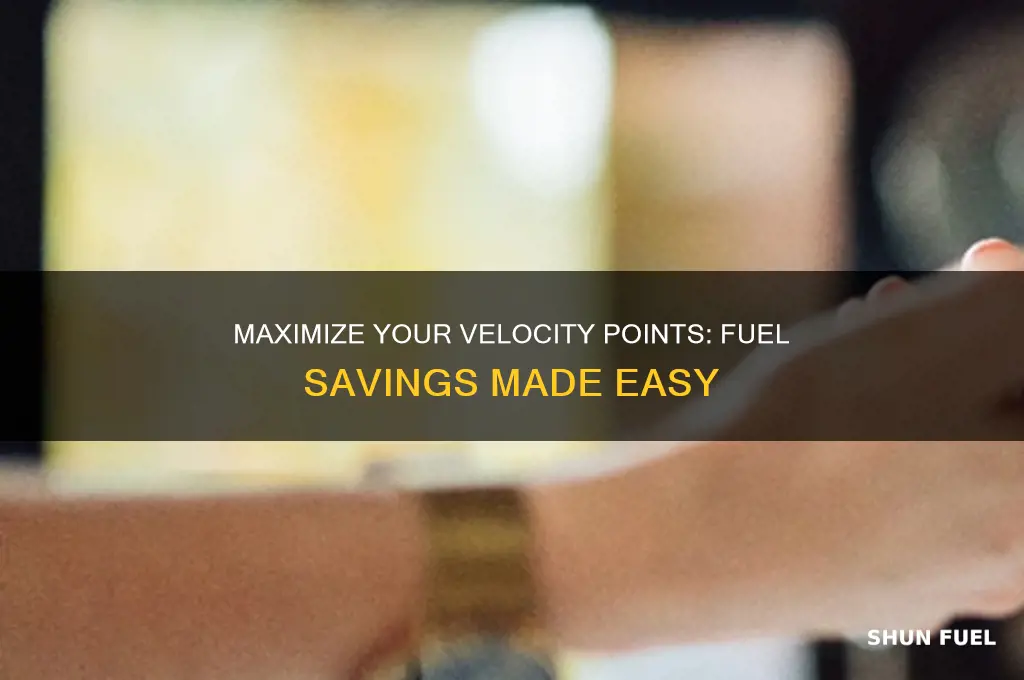 how to use velocity points to pay for fuel